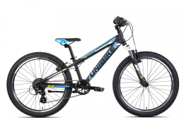 Rower Unibike Raptor 11 czarno niebieski 2022